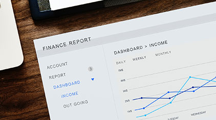 financial report graph